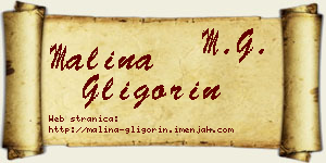 Malina Gligorin vizit kartica